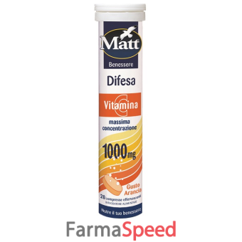 difesa vitamina c 20 compresse effervescenti gusto arancia