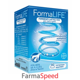 formalife fermenti lattici 30 compresse appetibili 33 g