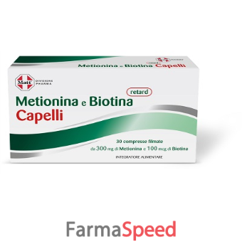 matt divisione pharma metionina e biotina retard capelli 30 compresse