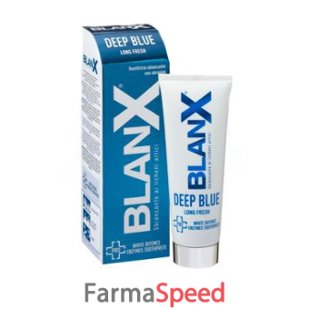blanx deep blue dentifricio sbiancante non abrasivo 75 ml
