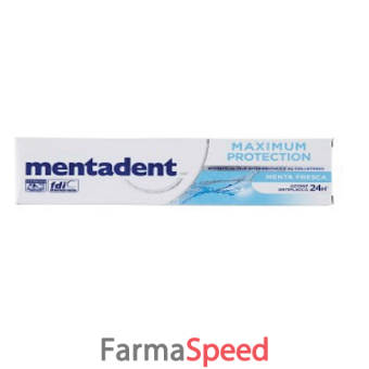 mentadent maximum protection menta fresca dentifricio 75 ml