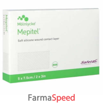 medicazione mepiform atraumatica per cicatrici e cheloidi non sterile 5x7.5cm 5 pezzi