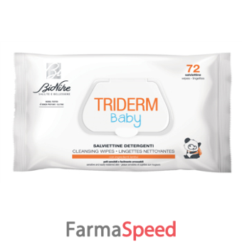 triderm baby salviettine detergenti 72 pezzi