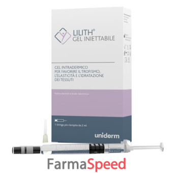 gel iniettabile lilith siringa pre-riempita 2 ml + ago 30 gauge 1/2 2 pezzi