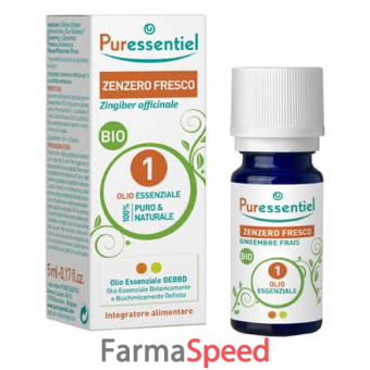 puressentiel zenzero fresco olio essenziale bio 5 ml