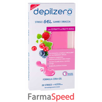 depilzero strisce gel gambe braccia 20 pezzi