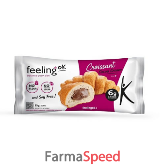 feeling ok croissant ripieno alla crema di cacao 65 g