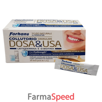 forhans dosa & usa collutorio granulare 20 stick pack