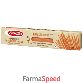 barilla spaghetti di lenticchie rosse 250 g