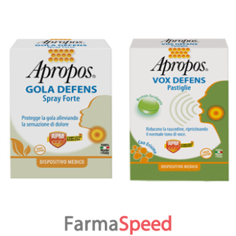 apropos gola defens spray forte + vox defens pastiglie
