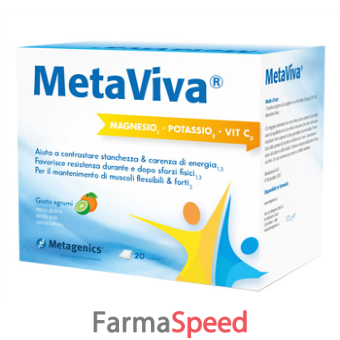 metaviva magnesio potassio vitamina c 20 bustine