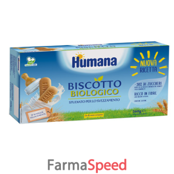 humana biscotto baby bio 2 sacchetti da 180 g