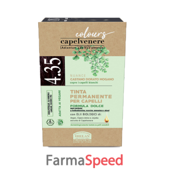 capelvenere colours tinta capelli 4,35n castano dorato mogano