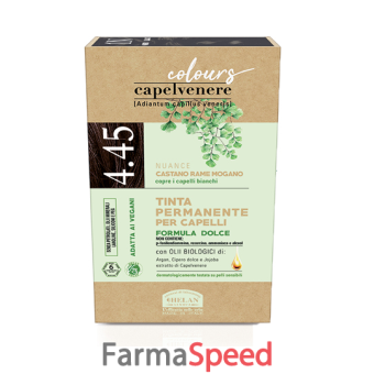 capelvenere colours tinta capelli 4,45n castano rame mogano