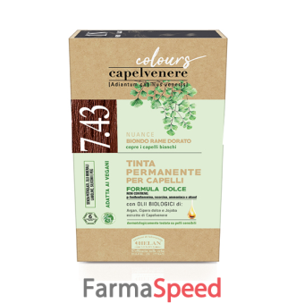 capelvenere colours tinta capelli 7,43n biondo rame dorato