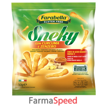 farabella sneky formaggio con curcuma e zenzero 50 g