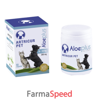 aloeplus artricur pet cani/gatti 0-11 kg 12 g 60 capsule