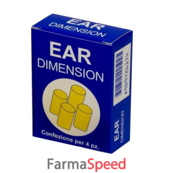 ear dimension tappo auricolare in spugna 4 pezzi
