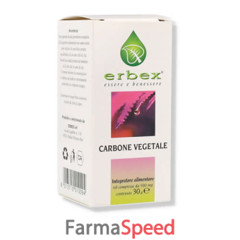 erbex carbone vegetale 60 compresse