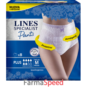 lines specialist pants plus m farma 8 pezzi