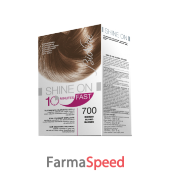 bionike shine on fast trattamento colorante capelli biondo 700 flacone 60 ml + tubo 60 ml