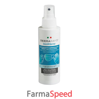 dermarays sanifil spray detergente igienizzante spray con clorexidina per mascherine e guanti 100 ml