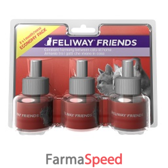 feliway friends 3 ricariche da 77 g