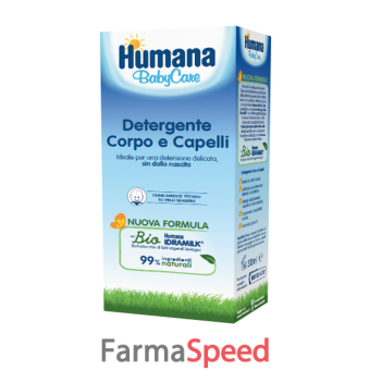 humana baby care detergente corpo&capelli 300 ml