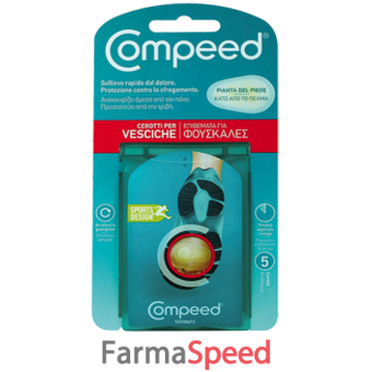 compeed cerotti per vesciche pianta piede sport 5 pezzi