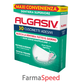 algasiv adesivo per protesi dentaria superiore 30 pezzi