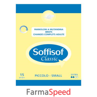 pannolone mutandina soffisof classic piccola extra 15 pezzi