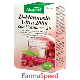 d mannosio ultra 2000 cranberry 10 stick