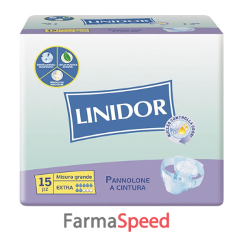 pannolone linidor a cintura extra misura grande 15 pezzi