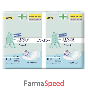 pannolone sagomato lines specialist classic plus 30 pezzi