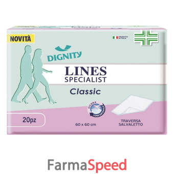 traversa per incontinenza lines specialist classic 60 x 60 cm 20 pezzi