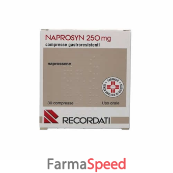 naprosyn - 250 mg compresse gastroresistenti 30 compresse 