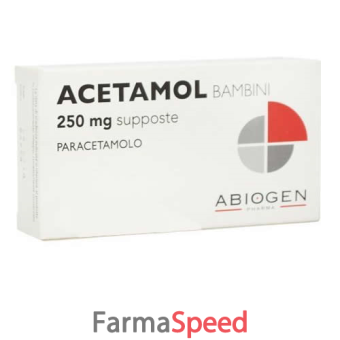 acetamol - bambini 250 mg supposte 10 supposte