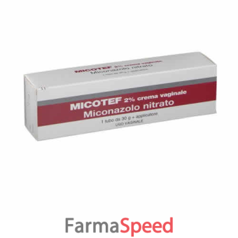 micotef - 2% crema vaginale 1 tubo da 30 g 