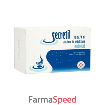 secretil - 30 mg/4 ml soluzione da nebulizzare 20 contenitore monodose da 4 ml