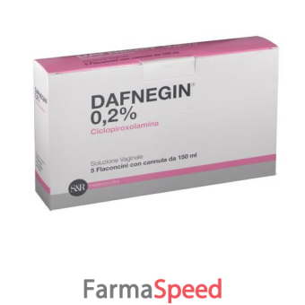 dafnegin - 0,2% soluzione vaginale 5 flaconi con cannula 150 ml 