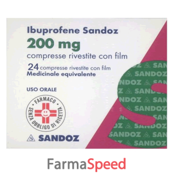 ibuprofene san - 200 mg compresse rivestite con film blister da 24 compresse 