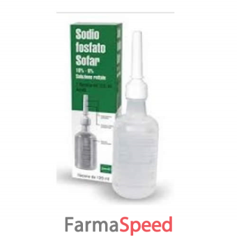 sodio fosfato sof - adulti 16%/6% soluzione rettale 1 flacone 120 ml