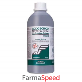 acido borico new f - 3% soluzione cutanea flacone 500 ml 