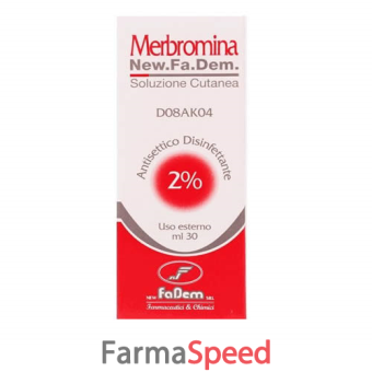 merbromina new - 2% soluzione cutanea flacone 30 ml 