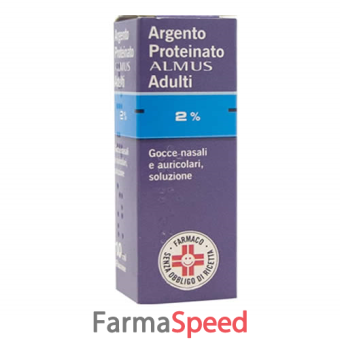 argento proteinato - 2% gocce nasali e auricolari, soluzione flacone 10 ml 