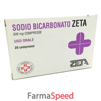 sodio bicarb - 500 mg compresse 20 compresse 