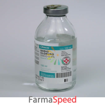 sodio cloruro diaco - 0,9% flacone vetro 100 ml