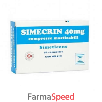 simecrin - 40 mg compresse masticabili 50 compresse 