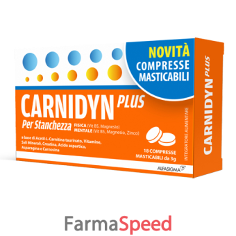 carnidyn plus 18 compresse masticabili