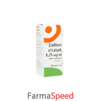 zaditen oftabak - 0,25 mg/ml collirio soluzione 5 ml flacone multidose 